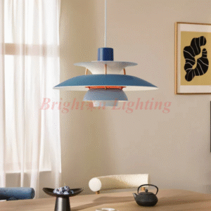 blue ufo hanging light