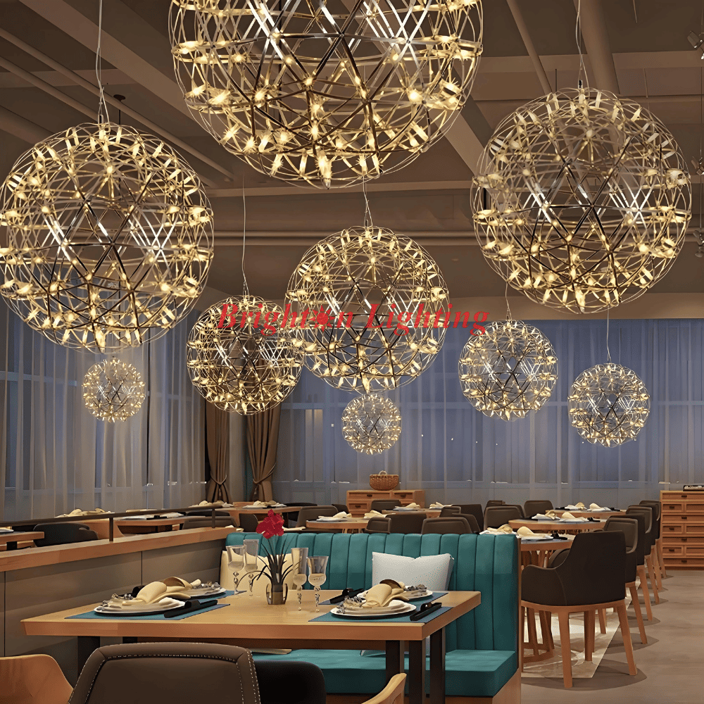 dengge stanless steel silver ball hanging light dengge stanless steel silver ball hanging light