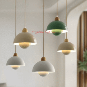 champange gold flower pendant light