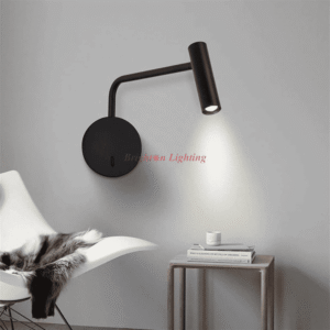 gdengge black arm spot wall light
