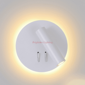 dengge white wall light round with study light