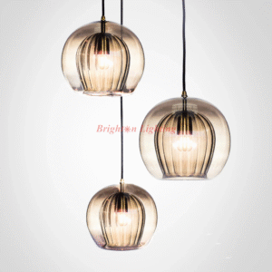dengge clear wave glass hanging light