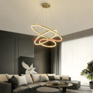 gold ring hanging light c233/4