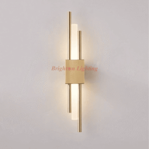 bt w7765/warm white w2016gd glass + copper hair line wall light * dengge w7765