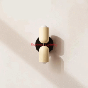 cream up down cylinder wall light