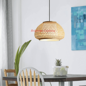 dengge c185/600mm rattan pendant light