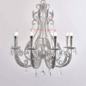 head 600mm white chandelier light