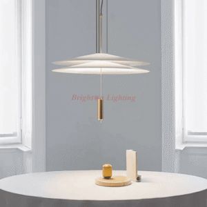 dengge double ufo hanging light gold body