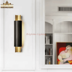 dengge black + gold wall light