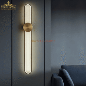 dengge w16503/black oval wall light