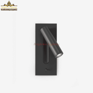 dengge black recess bed side rectangle wall light