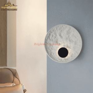 dengge glass fiber with middle black circle wall light