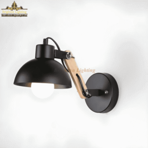 dengge black wooden wall light