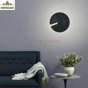 dengge plate type wall light black +inner white
