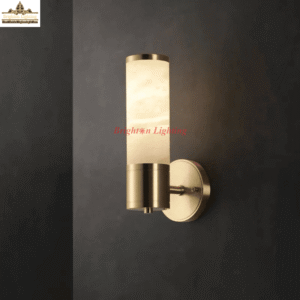 dengge single head marble with gold hair line body wall light