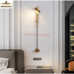 dengge adjustable wall light hairline gold