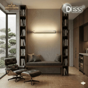 dess modern linear led wall sconce | premium long warm wall light | brighton lighting