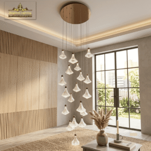 wms lumina stream multi light pendant chandelier