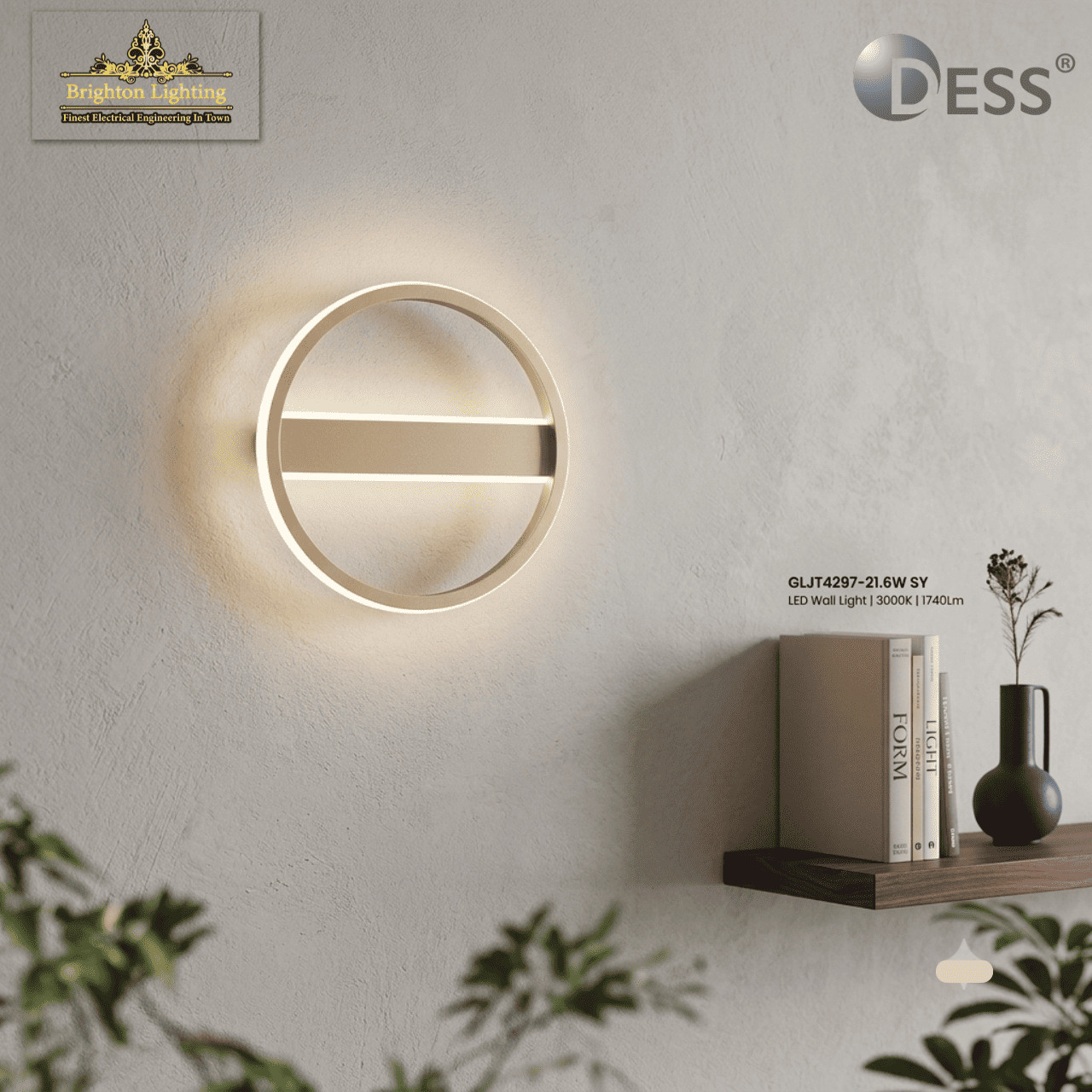 modern circular led wall sconce light | 21.6w, white minimalist sand yellow wall lamp | gljt429 modern circular led wall sconce light | 21.6w, white minimalist sand yellow wall lamp | gljt429