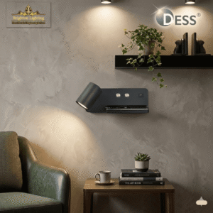 dess 3 in 1 modern led bedside wall sconce | adjustable reading light