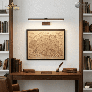 modern matte black led picture light – sleek linear artwork & vanity wall sconce gljt4202 7.2w sb