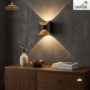 luxury aluminum die casting led wall sconce (3000k warm white) – indoor & outdoor up/down light