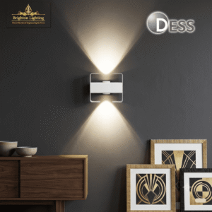 modern up and down led wall sconce | minimalist dual cone wall light for living room, staircase & bedroom