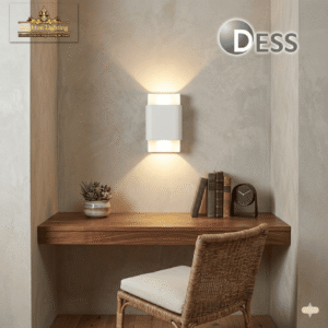 modern led up and down wall sconce – minimalist decorative wall light for living room, bedroom & study | dess lighting