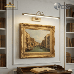minimalist gold led wall display light linear accent lighting for modern interiors