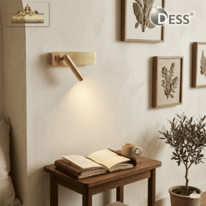 luxury brass bedside reading lamp | directional hotel wall light – dess