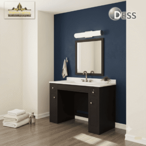 modern cylindrical led wall light vanity light | chrome & frosted glass bar